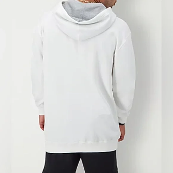 NWT Champion Powerblend Fleece Mens Long Sleeve Hoodie Big and Tall. 2XB. White - Picture 2 of 15